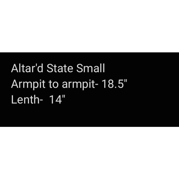 New NWT Altar'd State Wrap Crop Top Size Small Sage Green Peasant Cottage Teen - Picture 10 of 10